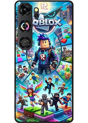 Чохол силіконовий бампер для zte nubia neo 5 gt 5g з малюнком роблокс roblox