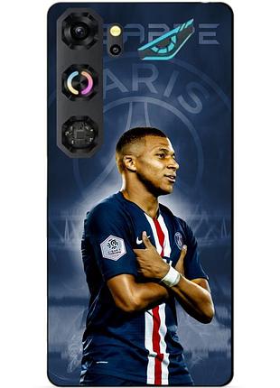 Силиконовый бампер чехол для zte nubia neo 5 gt 5g с рисунком мбаппе псж mbappe
