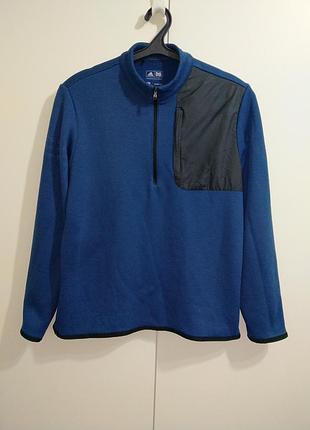 Флиска zip adidas синий цвет under armour puma the north face nike