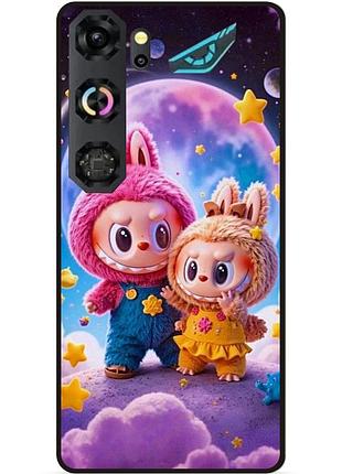 Бампер силиконовый чехол для zte nubia neo 5 gt 5g с картинкой labubu лабубу