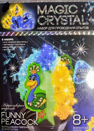 Набор для опытов magic crystal danko toys (выращивание кристаллов павлин)