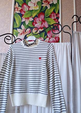 Стильна кофта в полоску з сердечком h&m divided. 2