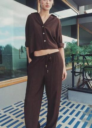 Шикарні літні штани zara ❤️ s розмір