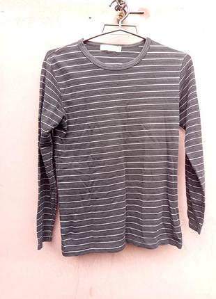 Стильный мужской лонгслив againian в полоску (размер m) в идеальном состоянии! 👕