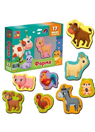 Набір магнітів vladi toys «ферма»