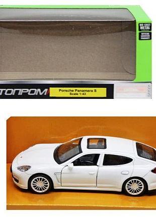 Машинка металлическая «автопром: porsche», белая