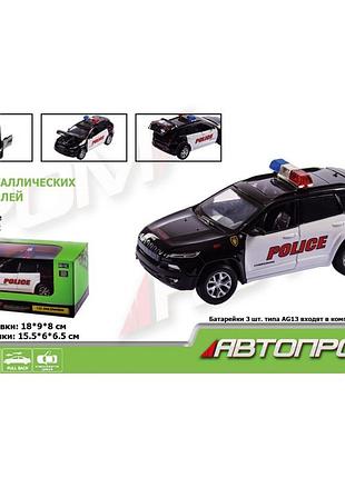 Машина металлическая автопром «jeep cherokee police», 1:32, свет и звук