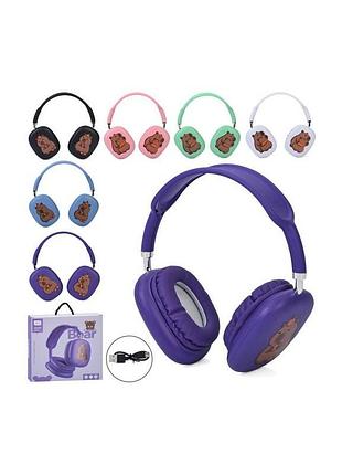 Навушники бездротові «капібара» bluetooth, tf, usb