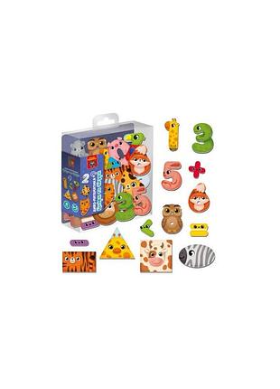 Гра розвивальна vladi toys магнітна «диво-математика. цифри та фігури»