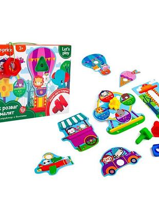 Гра-конструктор vladi toys «fisher price. парк розваг для малят»