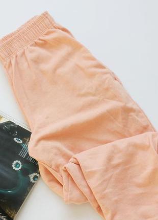Классные джогерры штаны спортивные  персиковые хс2 фото