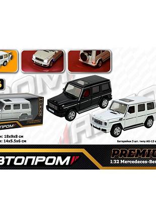 Машинка металева автопром «mercedes-benz g 350 d» 1:32, світло, звук