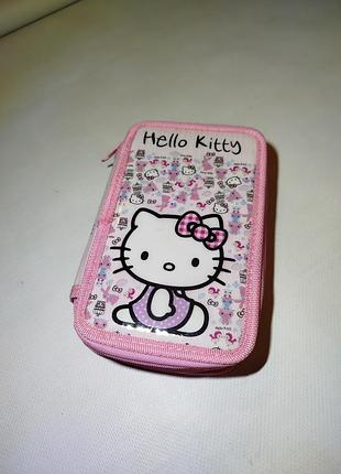 Шкільний пенал-книжка подвійний kite hello kitty (sanrio) оригінал