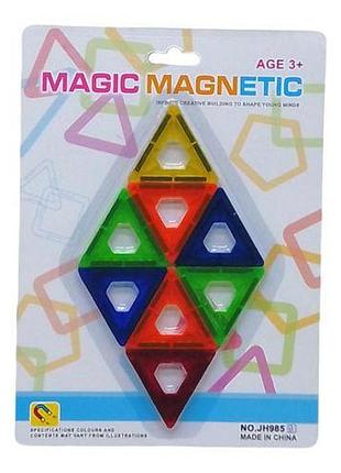 Конструктор магнитный «magic magnetic», 8 деталей