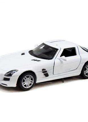 Машинка kinsmart «mercedes-benz sls amg», белая