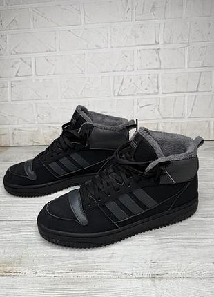 Крутые черные кроссовки adidas break start mid winterized 2