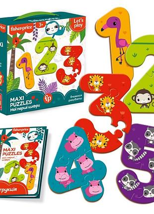 Макси-пазл vladi toys «fisher price. мои первые цифры»