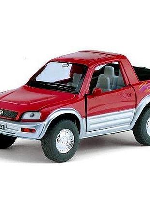 Машинка металлическая kinsmart «toyota rav4 cabrio», красная