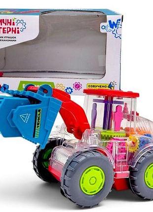 Екскаватор wtoys на батарейках зі світлом, піснею та автоматичним рухом