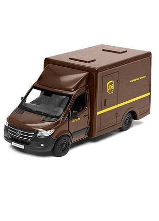 Модель легковая mercedes-benz sprinter (ups edition) металлическая инерционная