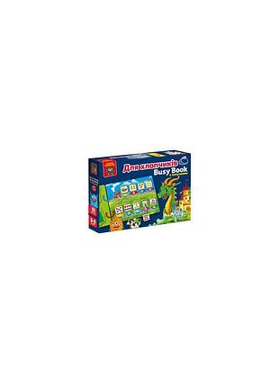 Развивающая игра vladi toys с липучками «бизи бук. для мальчиков»