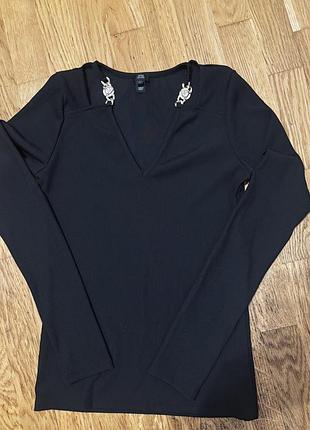 Жіночий реглан river island чорний з декором