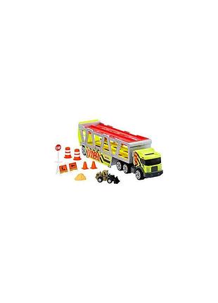 Вантажівка-автовоз matchbox mbx construction hauler з набором