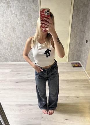 Жіночі джинси zara темно-сині в каміння