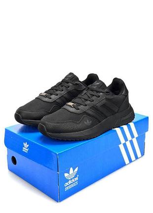 Кроссовки adidas retropy gtx кожаные черные 44