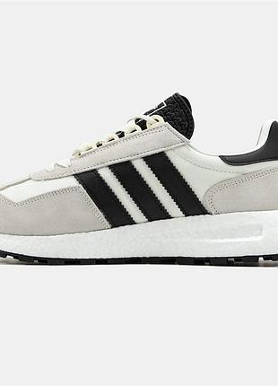 Кроссовки adidas retropy e5 grey white black 2