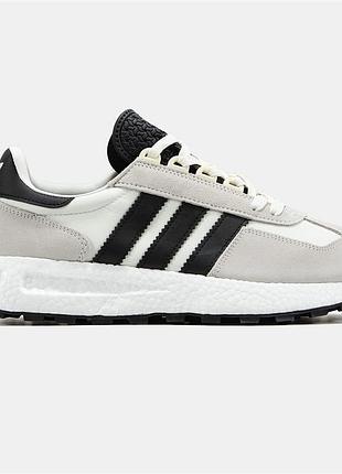 Кроссовки adidas retropy e5 grey white black 3