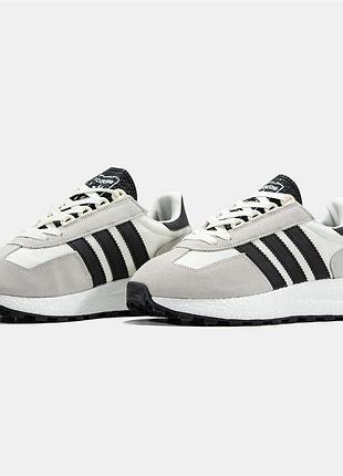 Кроссовки adidas retropy e5 grey white black 4