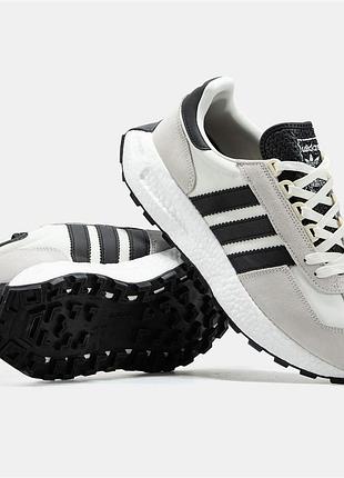 Кроссовки adidas retropy e5 grey white black 5