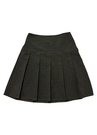 Міні-спідниця. zara плісе сіра s