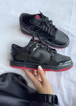 Кросівки nike sb dunk low « black / red lacquer » premium 7