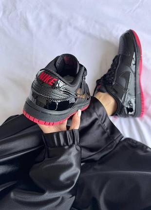 Кросівки nike sb dunk low « black / red lacquer » premium 4