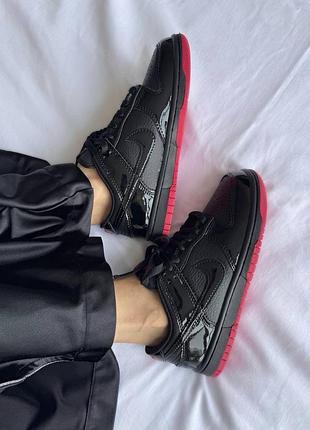 Кросівки nike sb dunk low « black / red lacquer » premium 2