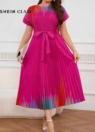 Сукня жіноча максі shein xl плісирована