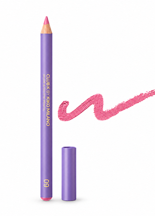 Карандаш для глаз kiko milano club k glide &amp; go eye pencil - 09 bubble club - яркий холодный розовый (000303-09)