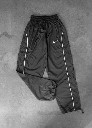 Мужские спортивные штаны плащевка найк nike премиум оверсайз водоотталкивающие качественные с кантом xl