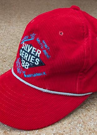 Вінтажна вельветова кепка silver series 88