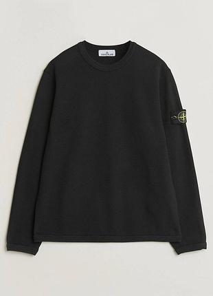 Світшот чоловічий stone island чорний l розмір бавовна
