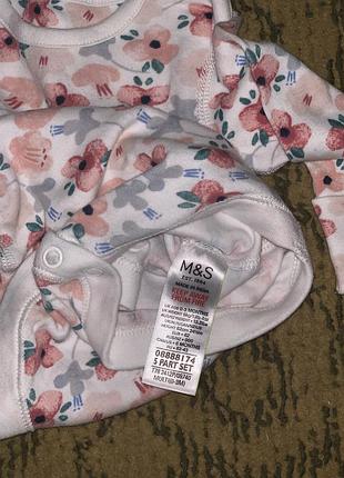 Боди m&s 0-3 мес 3