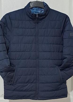 Двостороння куртка gap оригінал на синтепоні розмір xxl 160 см 14-16 років камуфляж синя демісезонна геп чоловіча жіноча куртка балонка підліткова xs