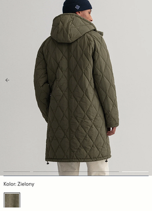 Парка утеплена gant quilted long jacket 2