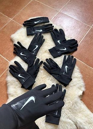 Рукавиці nike therma-fit чорні чоловічі спортивні зимові рукавички