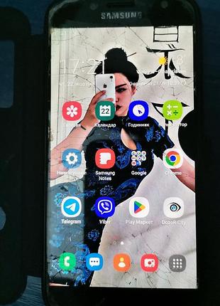 Смартфон samsung galaxy j7 duos. екран розбитий!