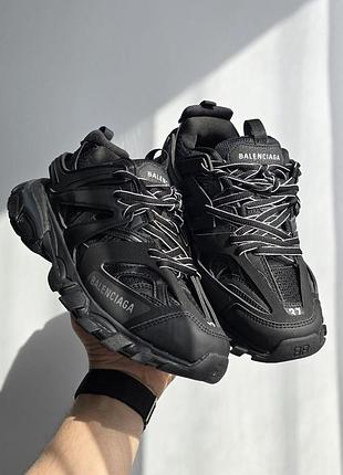 Трендовые женские кроссовки balenciaga track sand beige массивные с оригинальной коробкой премиум качественные 39