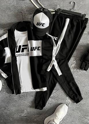 Трендовий чоловічий спортивний костюм олімпійка та штани юфс ufc якісний комплект s