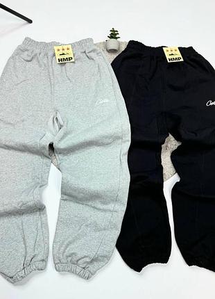 Штани corteiz чоловічі чорні та сірі — спортивні штани cargo streetwear